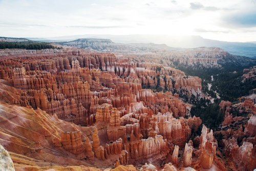 Top view of Bryce Canyon, National Park