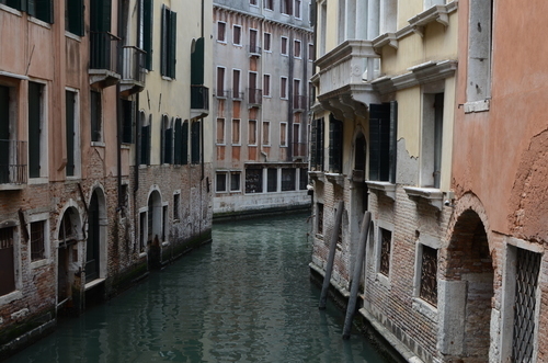 Canal between two buildings