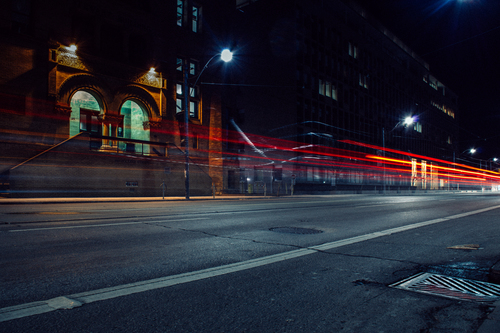 Toronto ity sokak ışık yolları