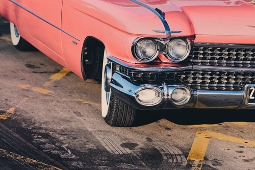 Classic pink Chevrolet