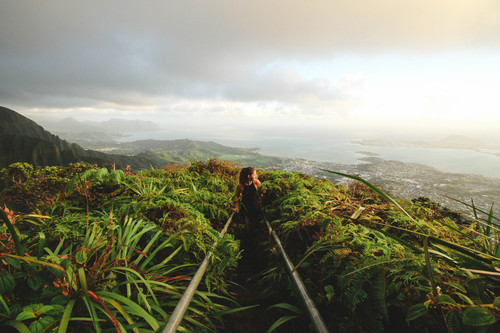 Vista costeira de Oahu