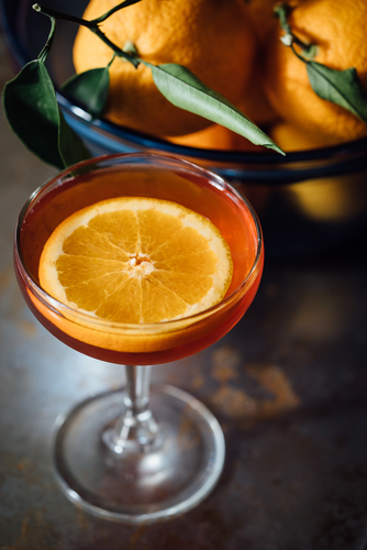 Cocktail de băutură portocaliu