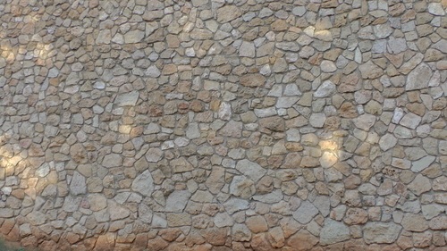 Shrine stone wall