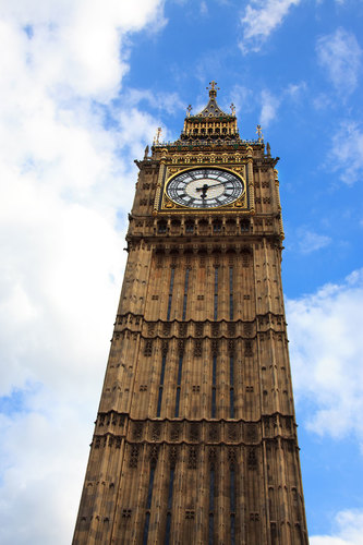 Grande relógio de Ben, em Londres