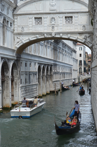 Bridge of sighs in Venice
