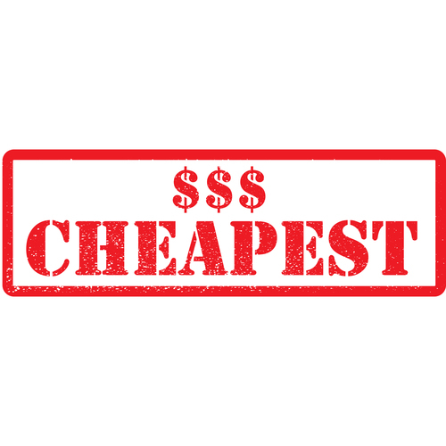 Precio para los productos más baratos
