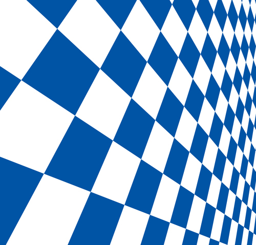 Checkered pattern blue and white