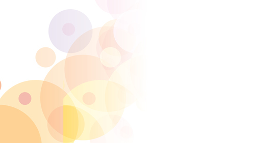 Colorful circles on white background