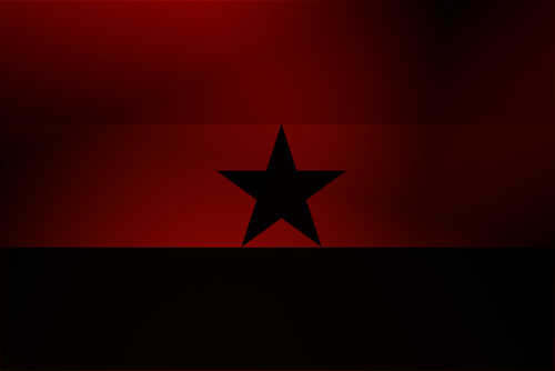 Bandera con una estrella