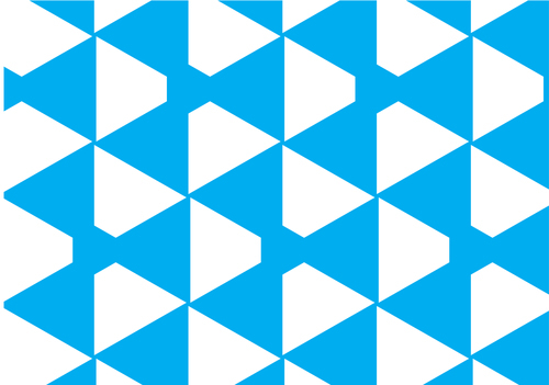 Motif géométrique bleu