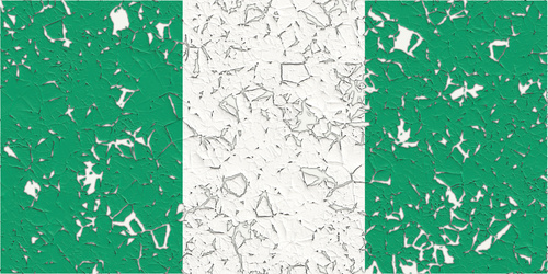 Нігерійські прапор з отворами