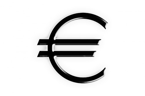 Simbolul euro izolate