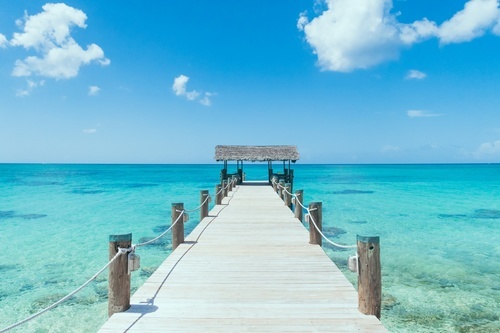 Pier in the Caribbean