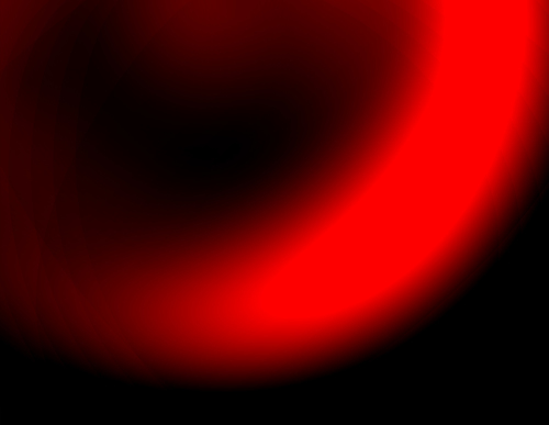 Red light on black background