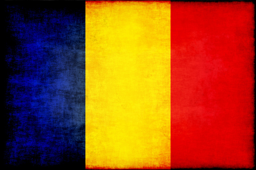 Румунський прапор грандж ефект
