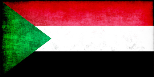 Bandiera del Sudan in tre colori
