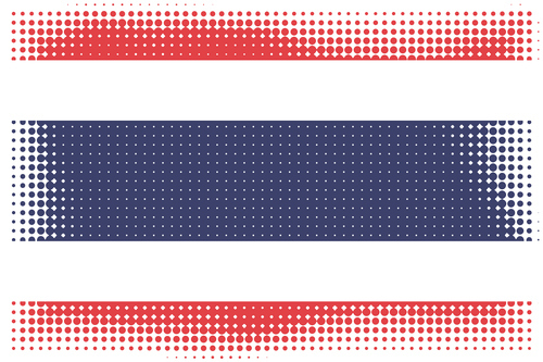 Pattern mezzetinte bandiera tailandese