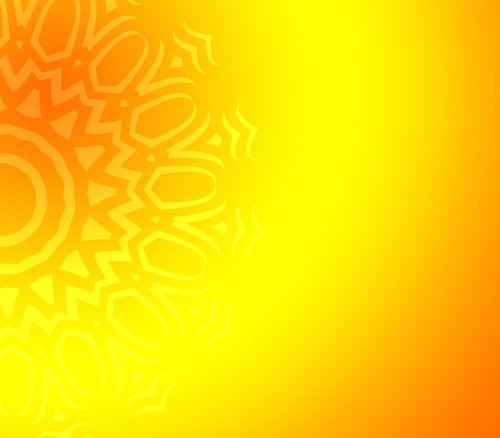 Yellow background with ornament