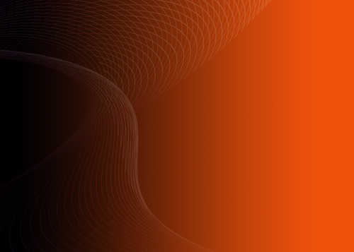 Wavy lines on orange background