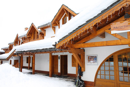 Chalet i vinter