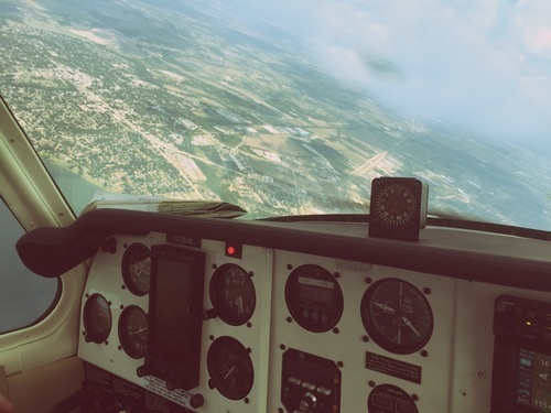 Vliegtuig cockpit