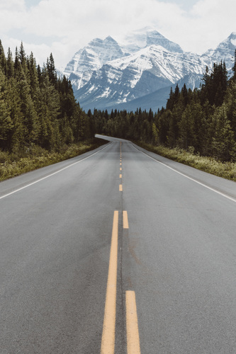 Road through mountain
