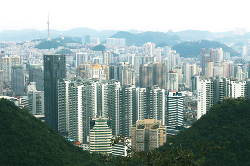 Panorama van de stad