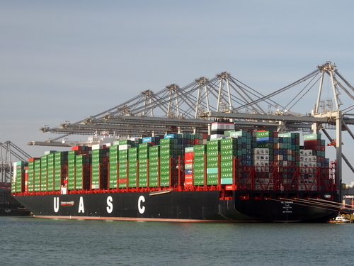 Cargo ship for international transportation