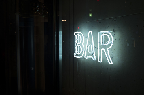 Bar glowing sign