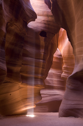 Abstract canyon with light