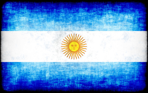 Bandera Argentina con textura grunge