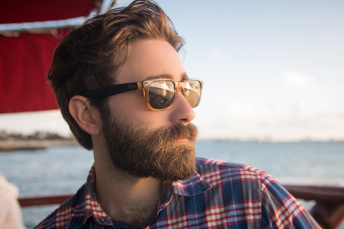 Bearded man with glasses