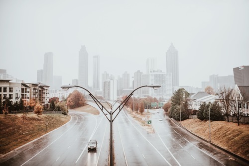 Regenachtige Atlanta