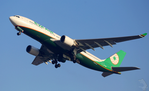 Vista aérea de Airbus A330