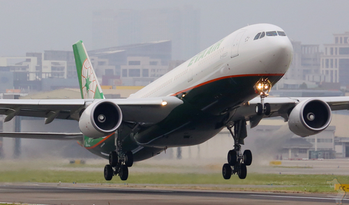 Aircraft leaving runway