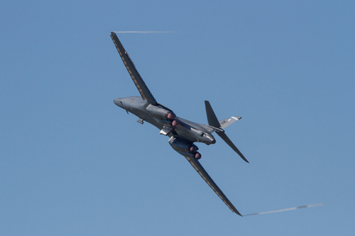 B-1 de USAF avión en espectáculo aéreo