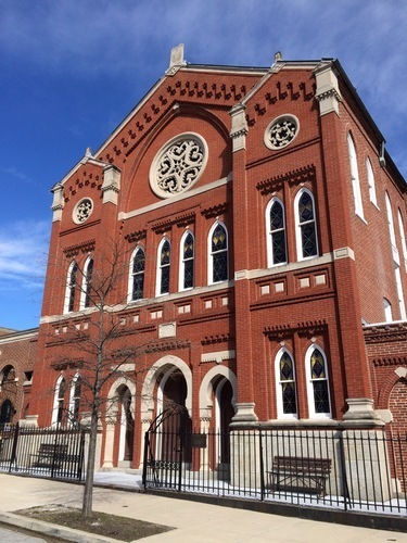 Extérieur de la synagogue