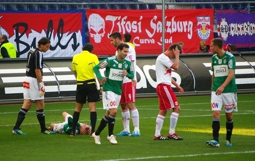 Fotbollsmatch i Österrike