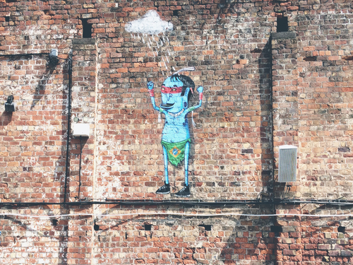 Bakstenen muur in Baltische driehoek, Liverpool, Verenigd Koninkrijk (Unsplash) .jpg