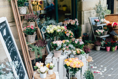 Квітковий магазин у місті Барселона