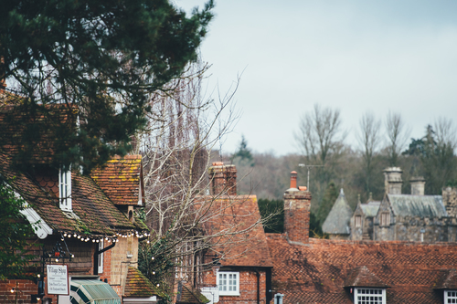 Tops of houses