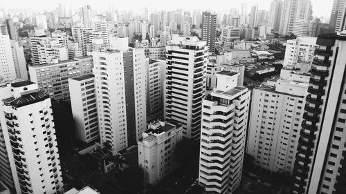 En edificios en Brasil