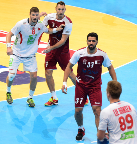 Handball match Norway vs. Qatar