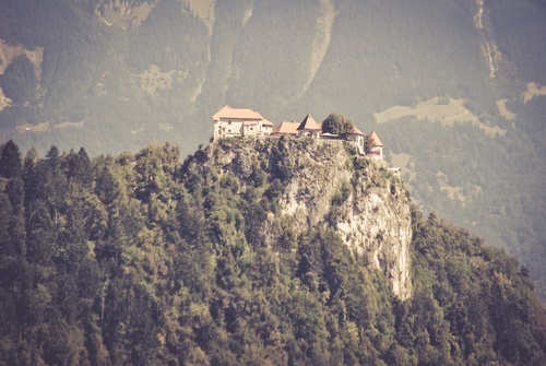 Top van de heuvel van Bled