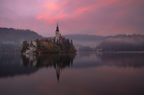 Evening over Bled