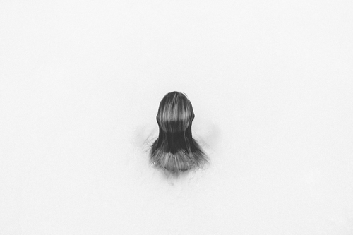Long hair in water