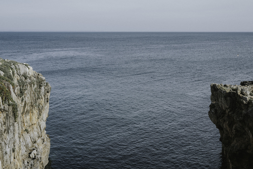 Vista sul mare di Boca do Inferno, Lisboa, Portogallo