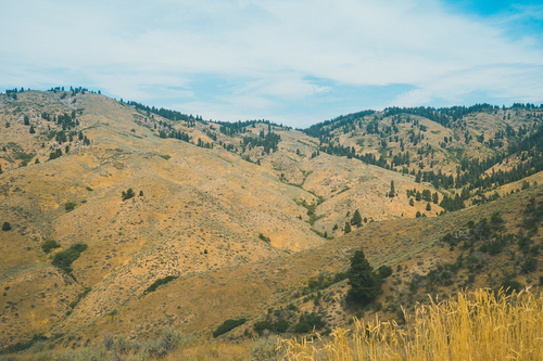Heuvels in Boise, Verenigde Staten