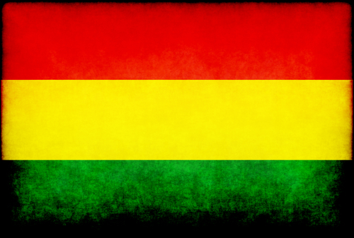 Bandeira da Bolívia com sobreposição