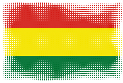 Indicateur effet halftone de Bolivie